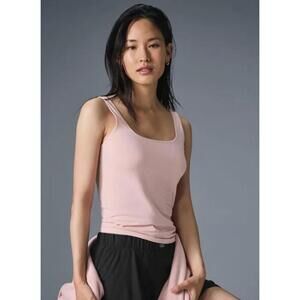 EUC *rare* Alo Yoga Sheer Glow Tank - Ballet Pink - Size S